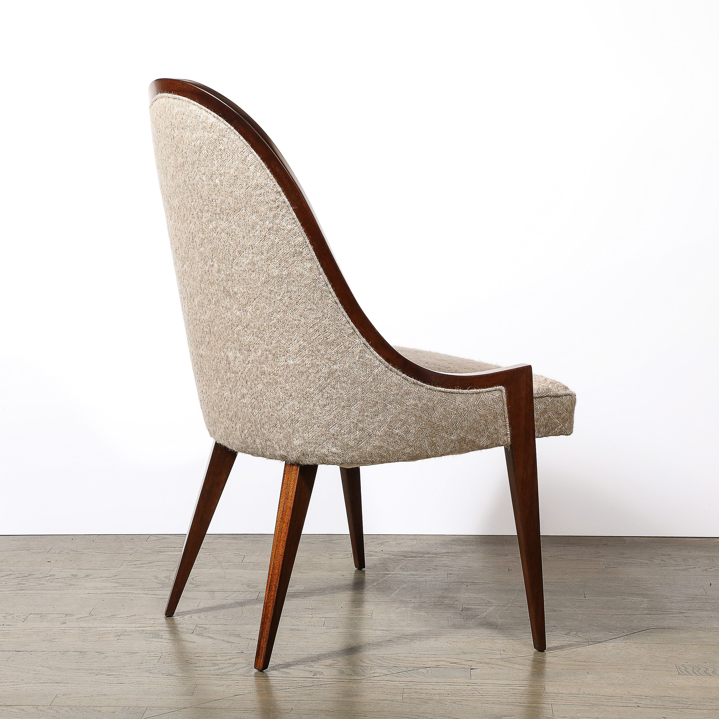 Pair of Mid-Century Modernist Gondola Slipper Chairs by Harvey